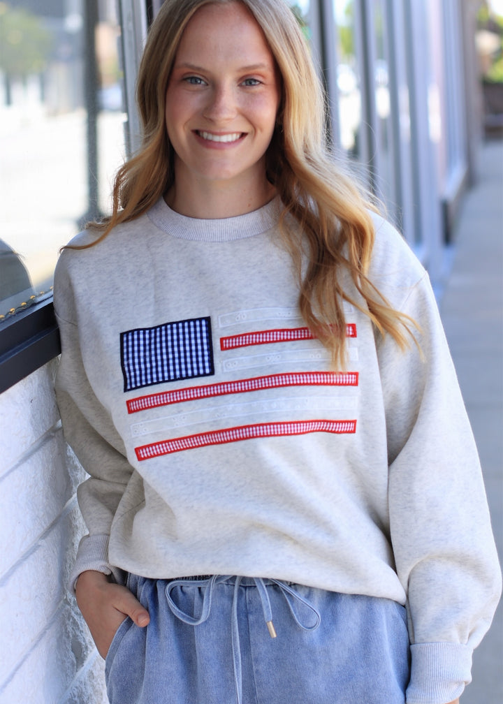 USA Applique Sweatshirt
