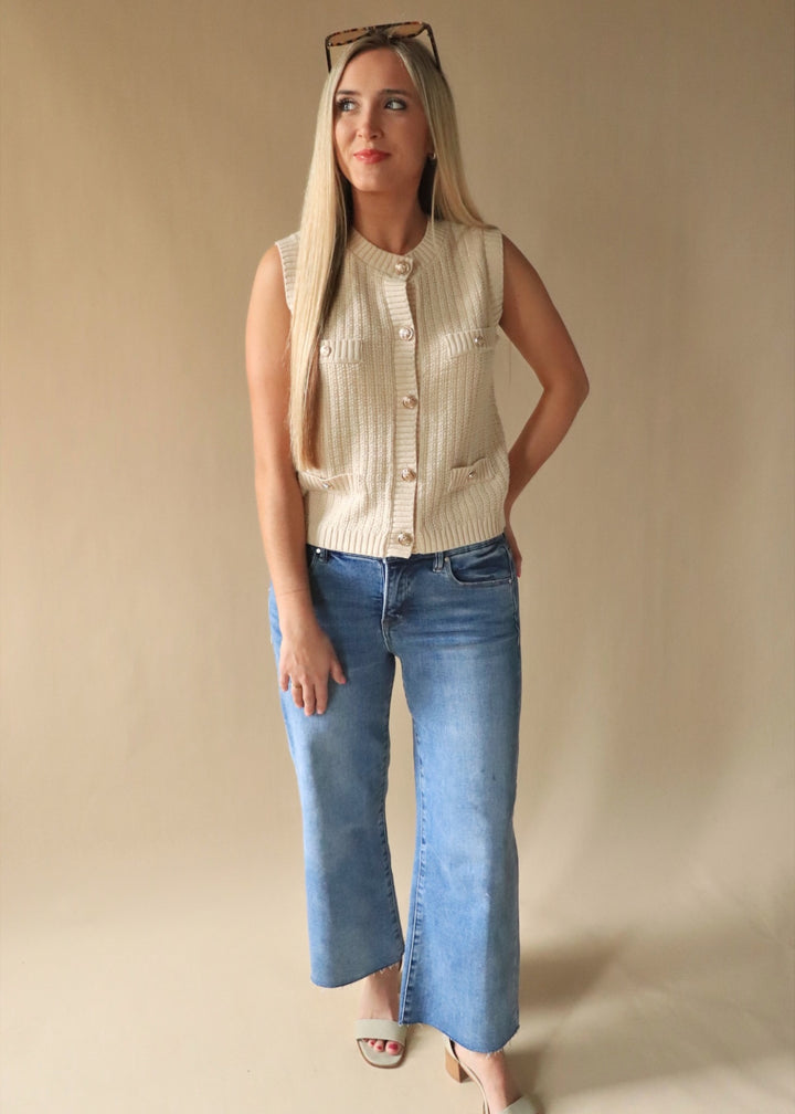Natural  Gold Charm  Vest