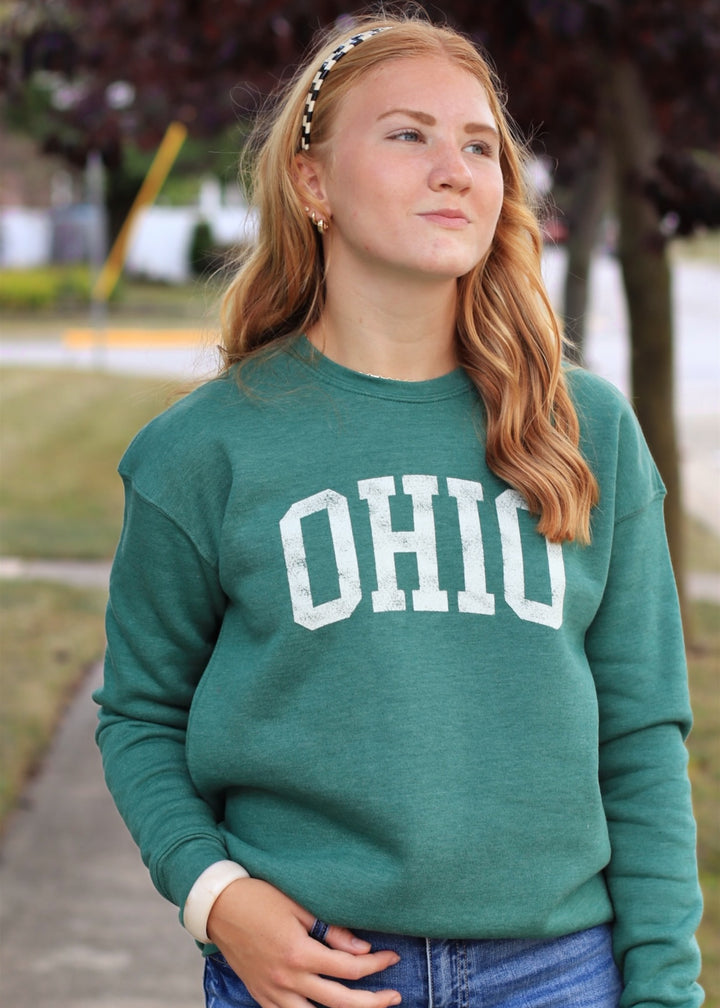 OHIO Graphic Sweatshirt Heather Forest