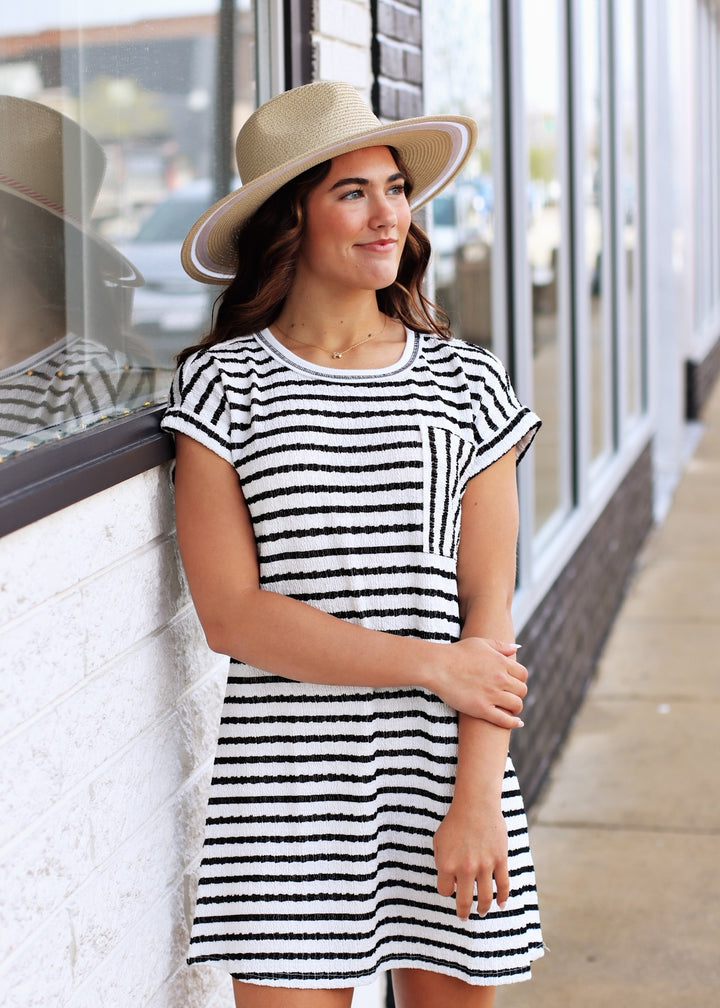 RESTOCK The Check Mate T-Shirt Dress