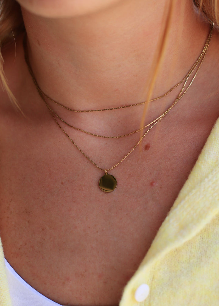 18K Gold Plated Waterproof Stainless Steel Chain Necklace