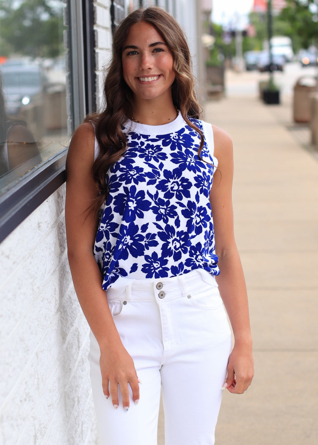 The Hampton Floral Tank