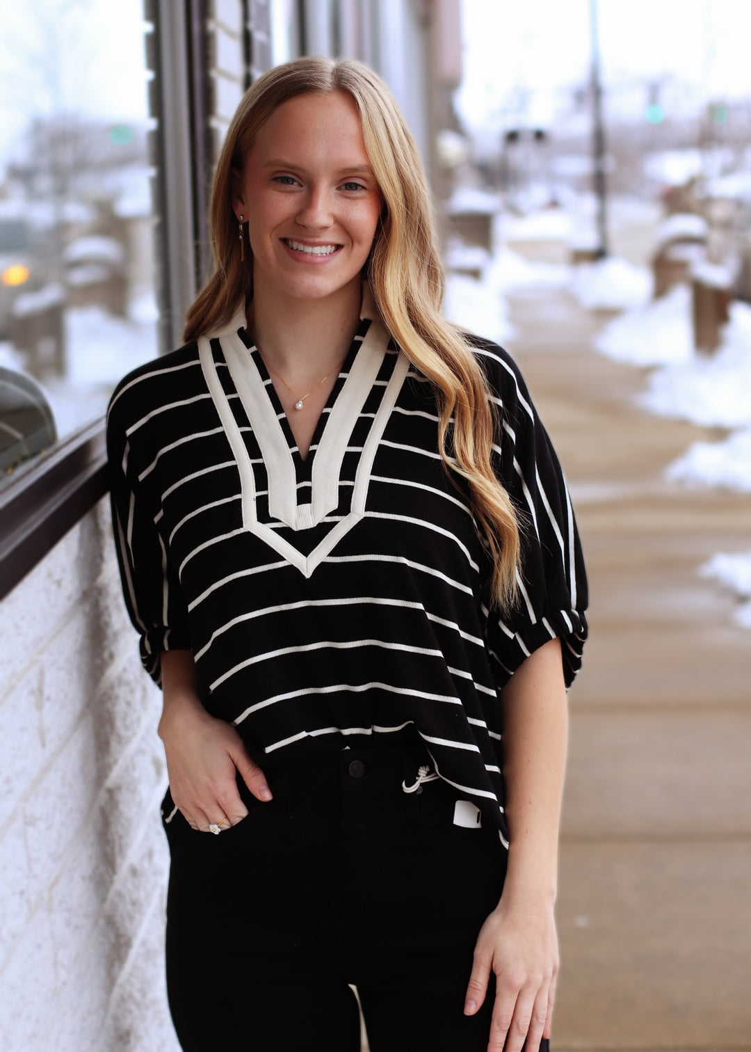 Henri Dolman Sleeve Top