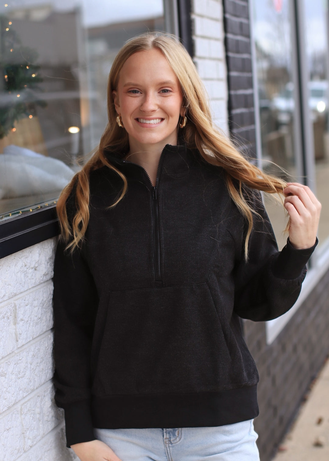 The Emberlane Knit Half-Zip Top