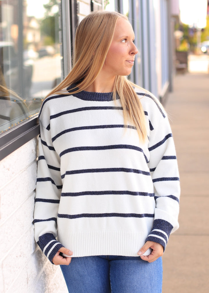 Audrey Oversized Striped Sweater
