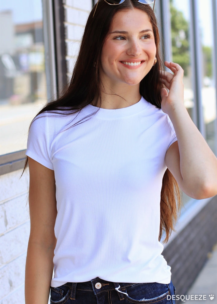 On Repeat Tee in Off White