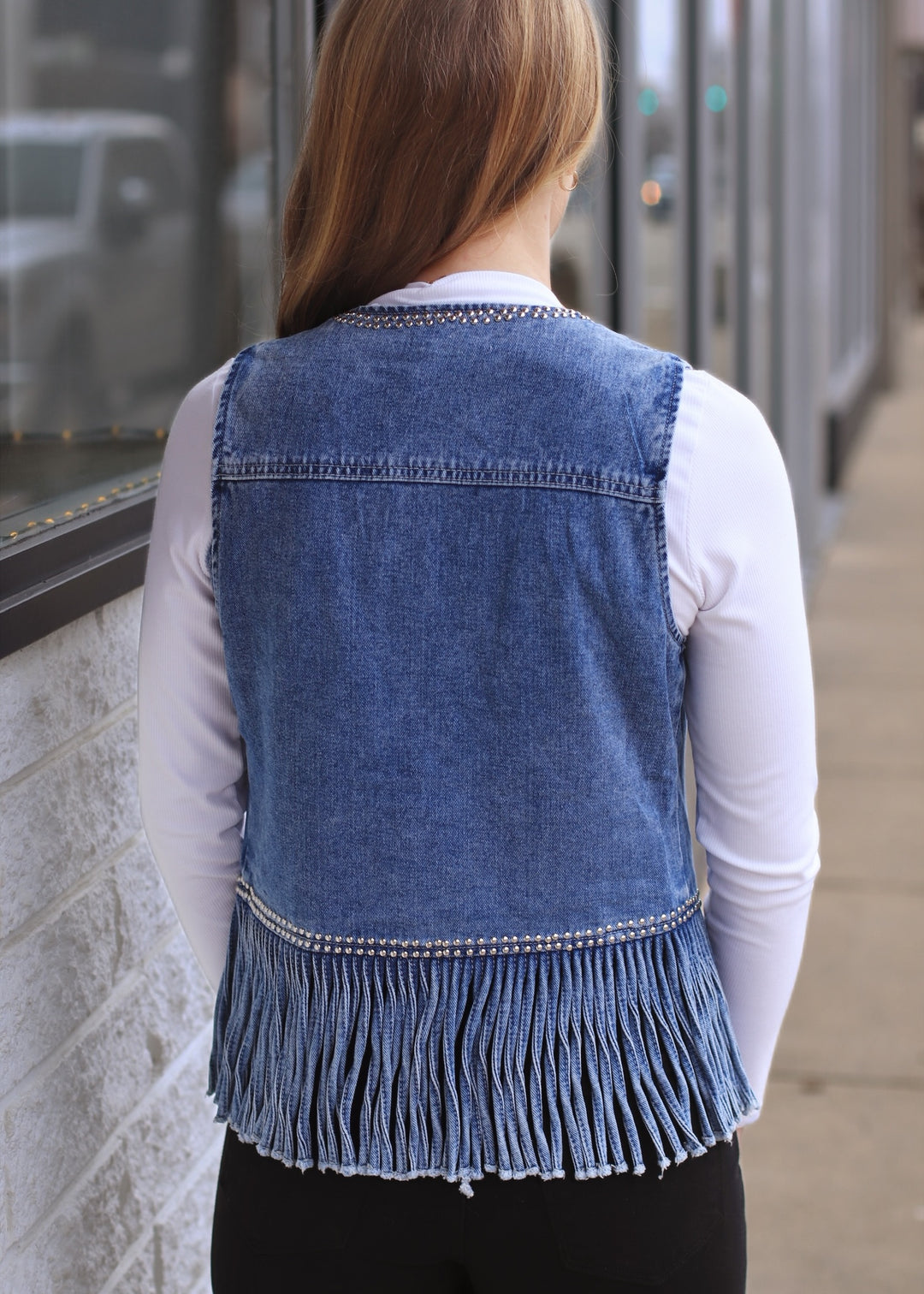 Desert Daze Fringe Denim Vest