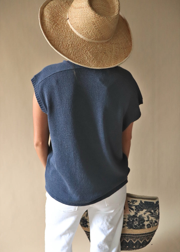 Smoke Green V Neck Sweater
