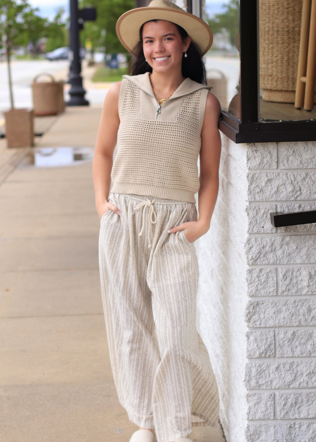 The Gentle Breeze Floral Wide-Leg Pant