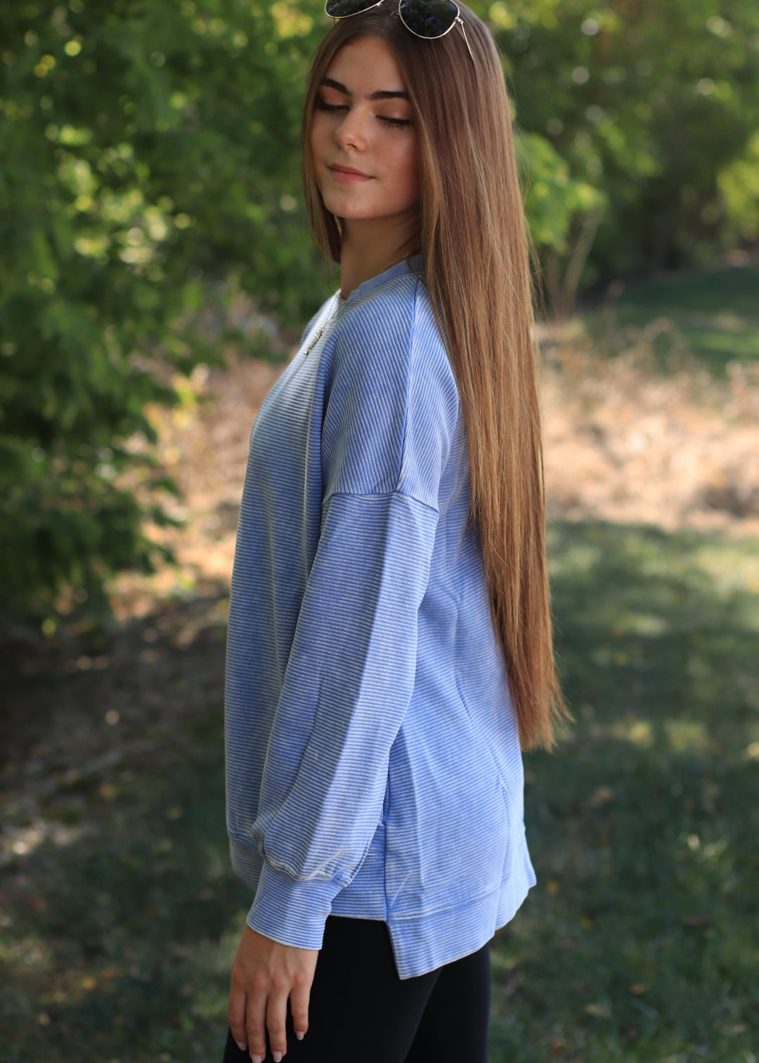 Periwinkle Rose Pullover