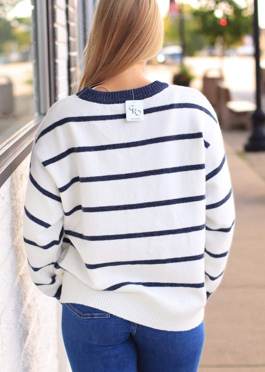 Audrey Oversized Striped Sweater