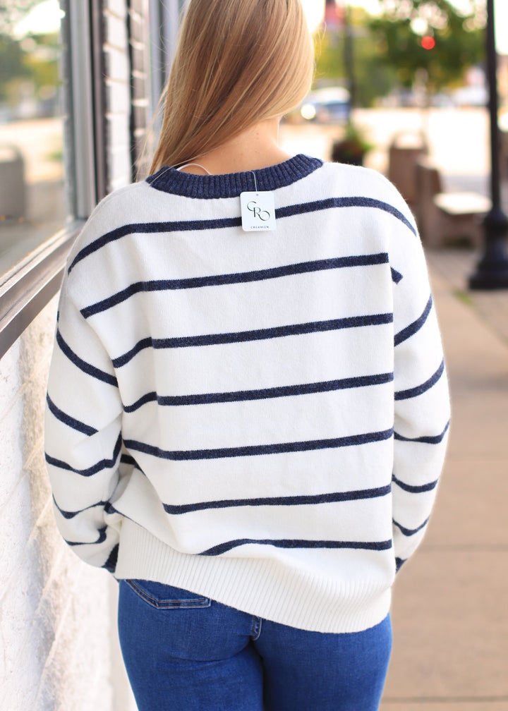 Audrey Oversized Striped Sweater