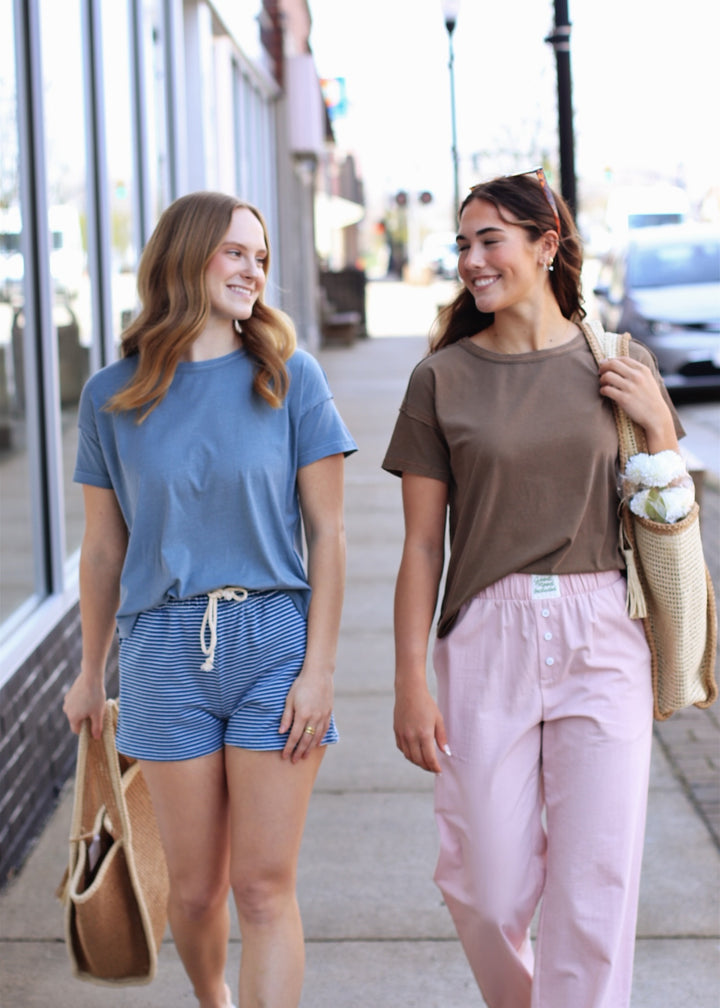 The Brown Essential Seam Top
