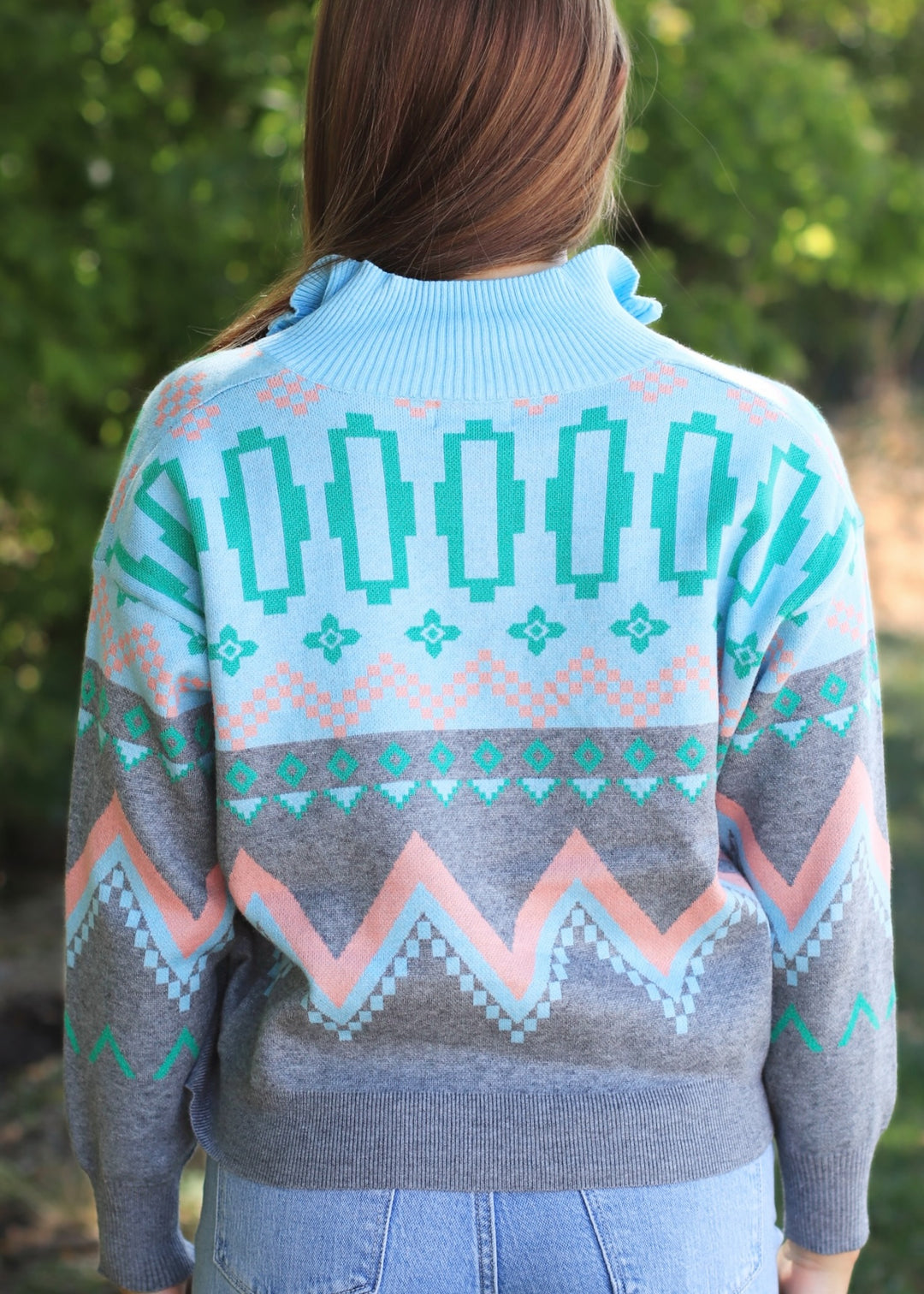 Haven Geometric Half-Zip Pullover