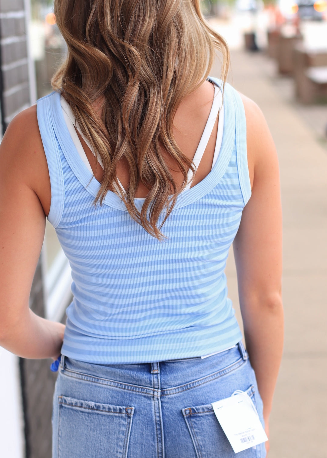 Reversible Tank Top in Serene Blue