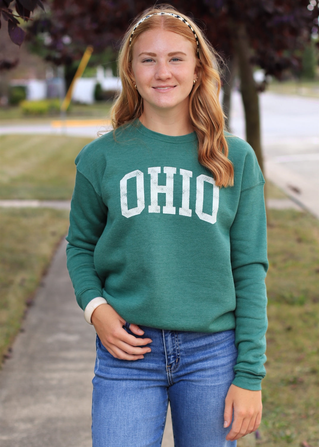 OHIO Graphic Sweatshirt Heather Forest