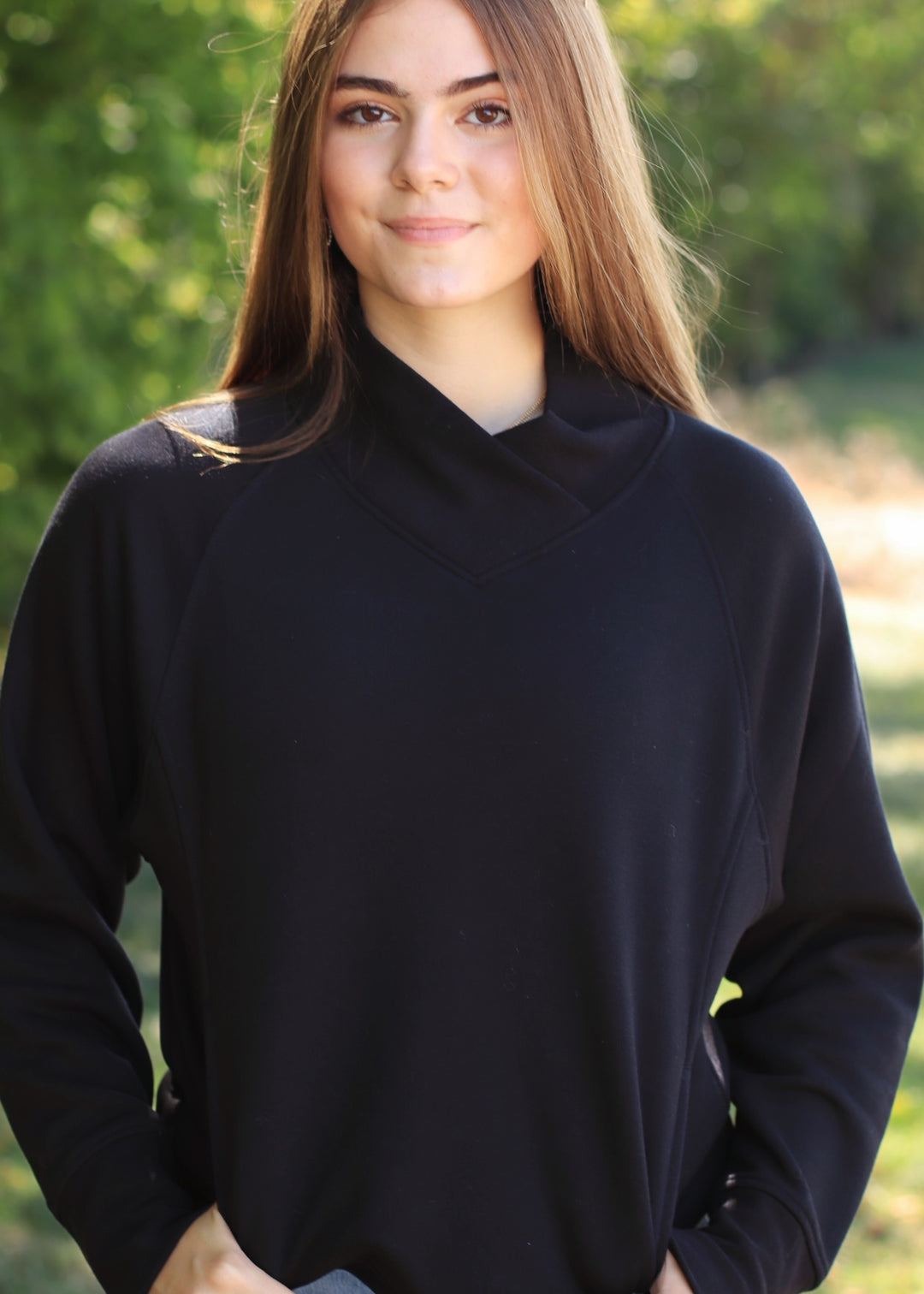 Hearthline Fleece Mock Neck Sweater