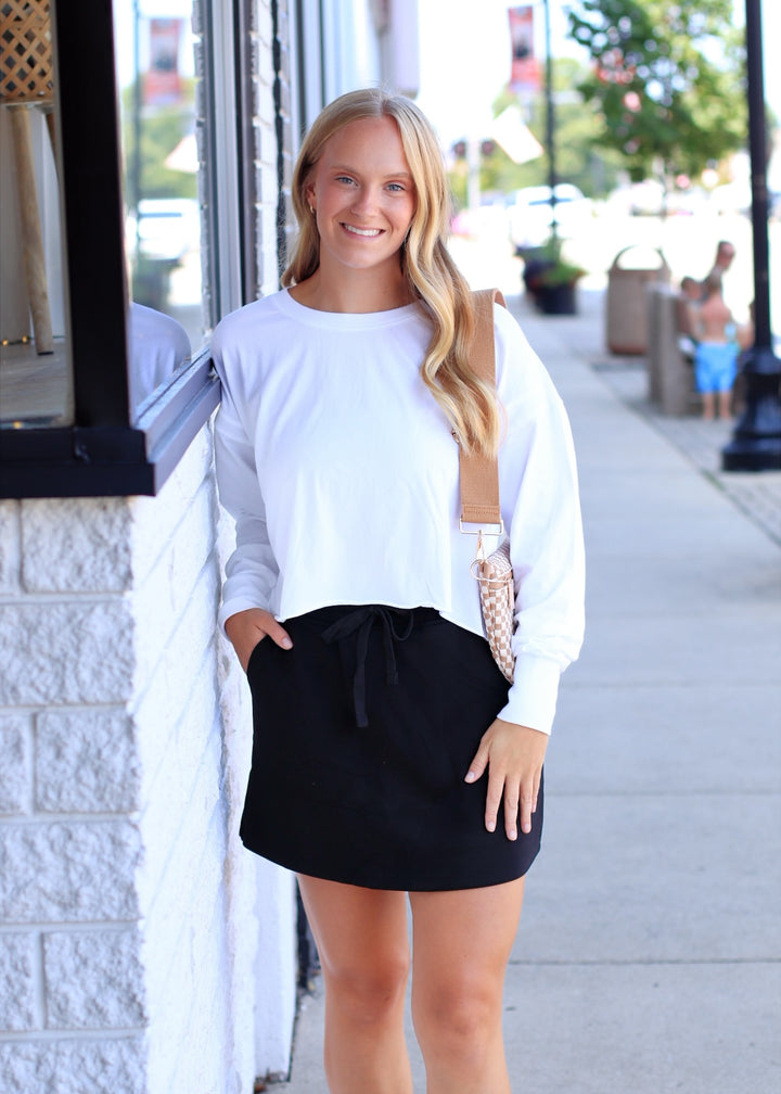 The Trailside Scuba Skort in Black