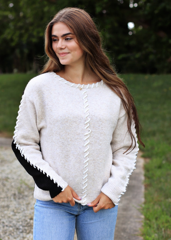 The Tessa Whipstitch Sweater