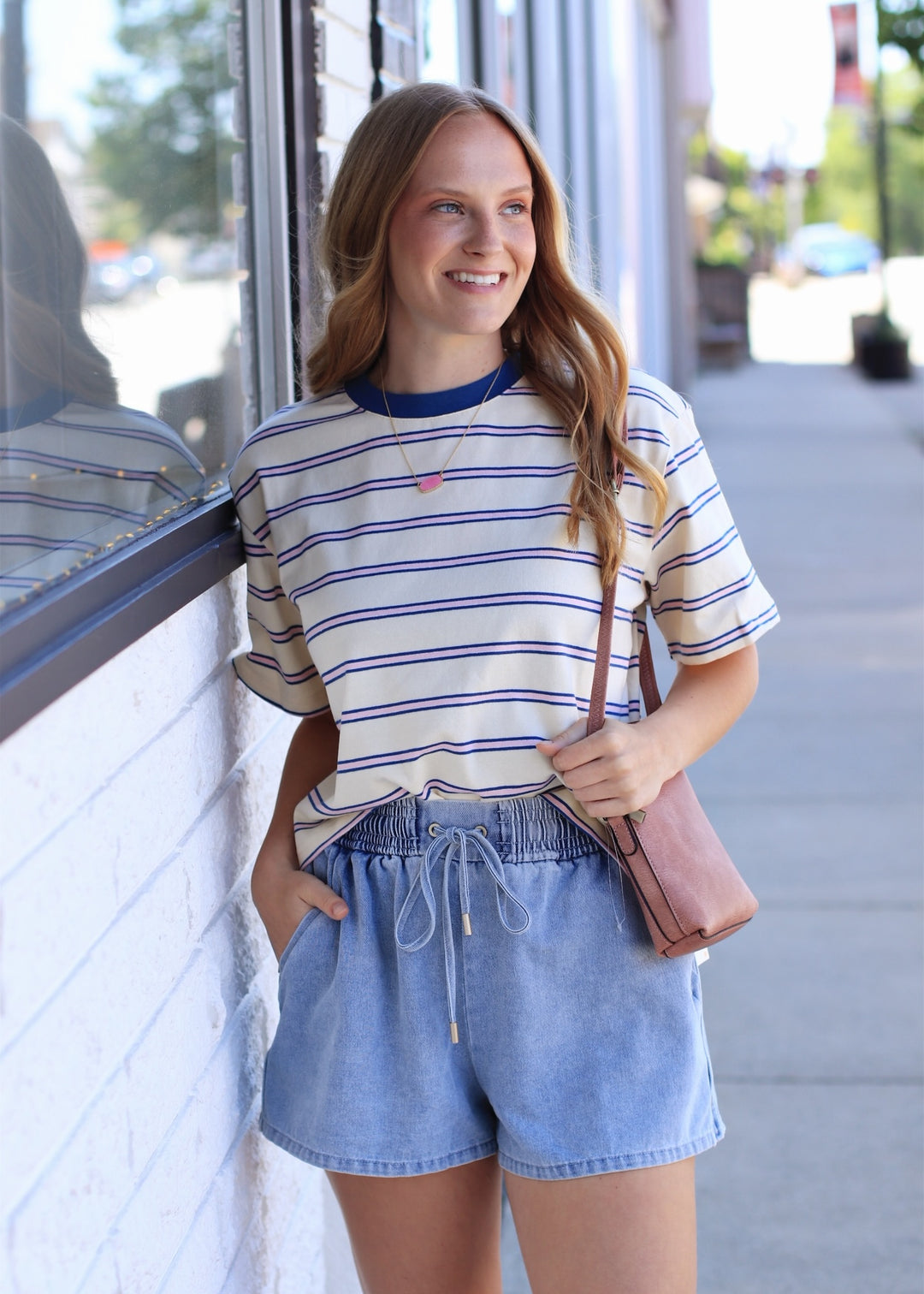 The Cape Cod Striped Boxy Tee