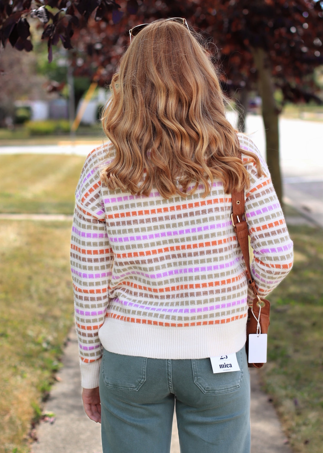 The Sunset Stroll Multi-Color Striped Pullover