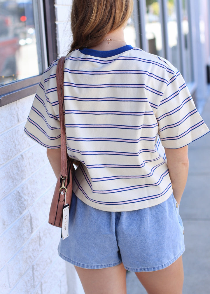 The Cape Cod Striped Boxy Tee