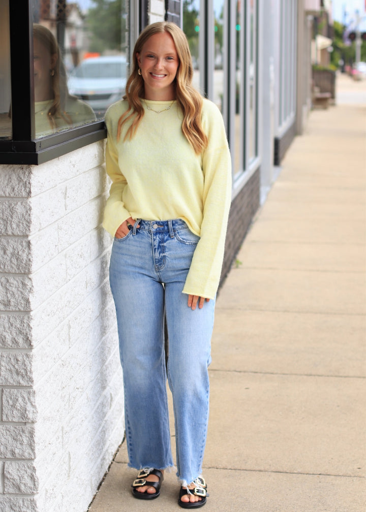 The Winnie Pullover Sweater in Butter