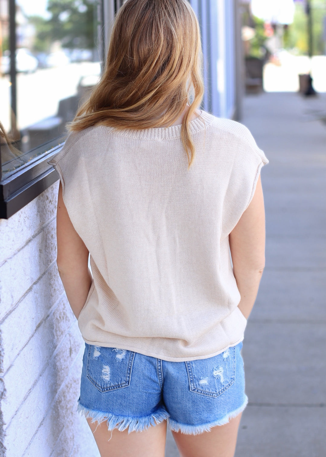 Vintage USA Flag Sweater Top