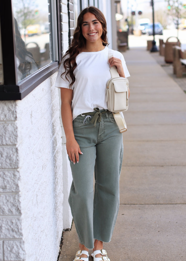 RESTOCK The White Essential Seam Top