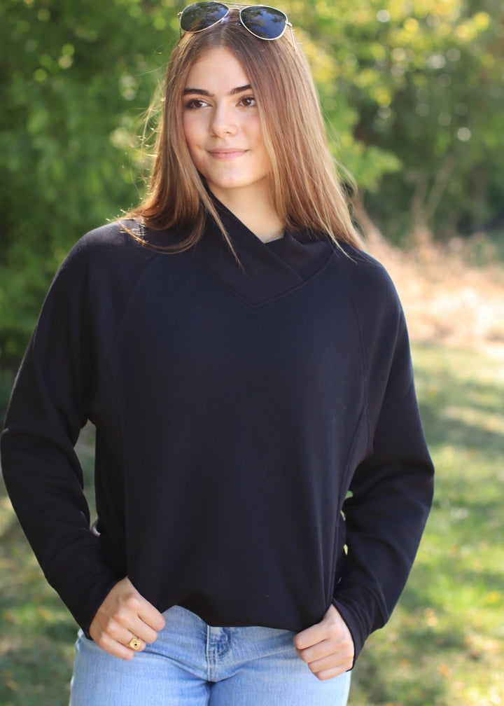 Hearthline Fleece Mock Neck Sweater