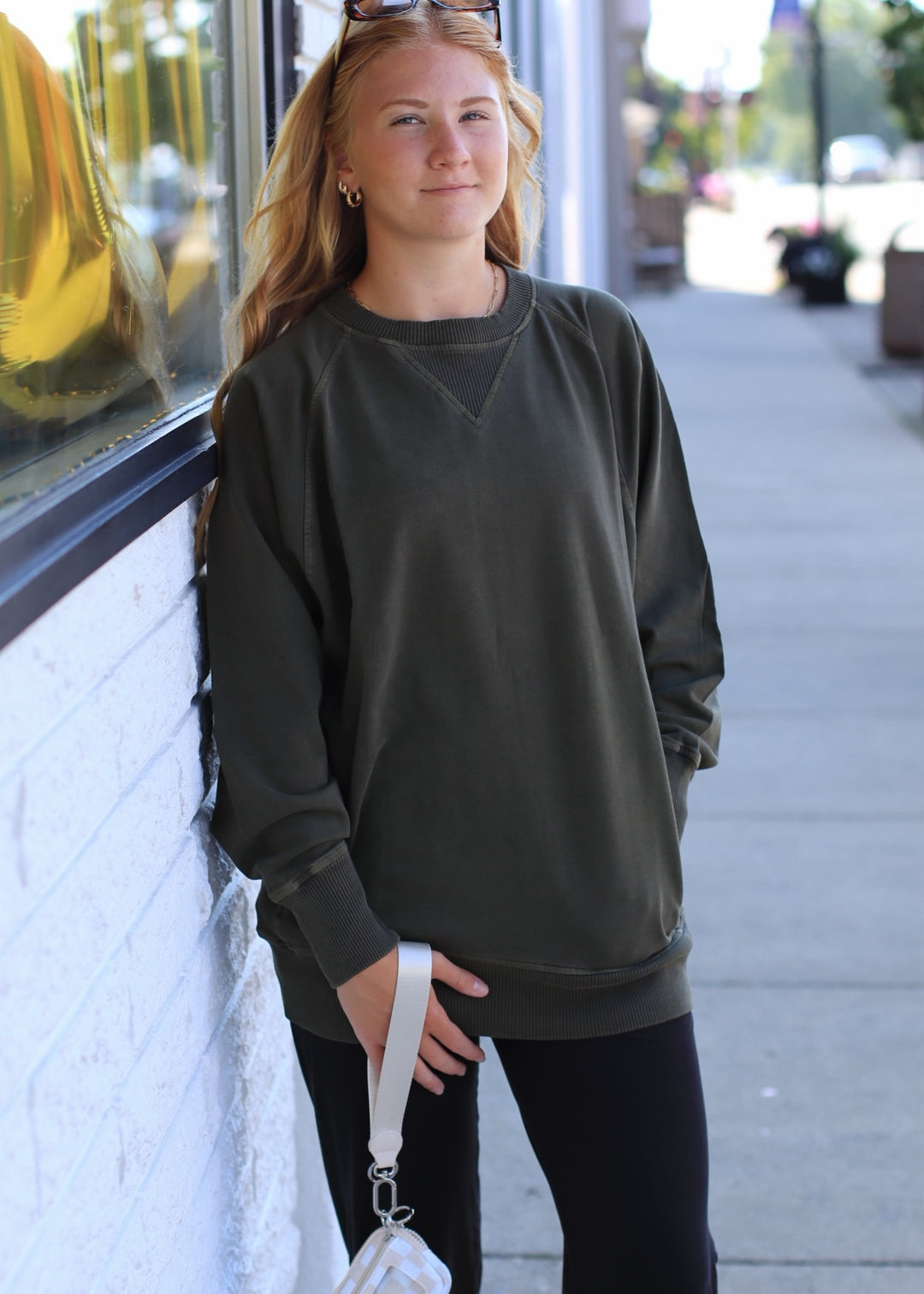 Pocket Perfect Pullover in Olive