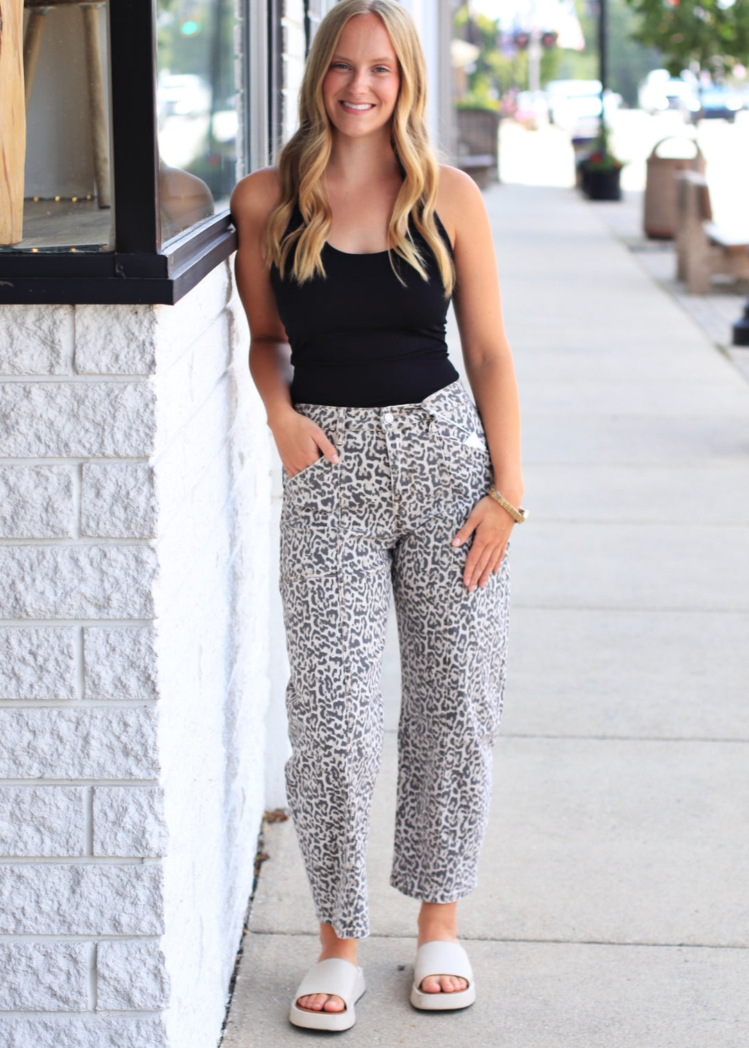 Clean Line Halter Top in Black
