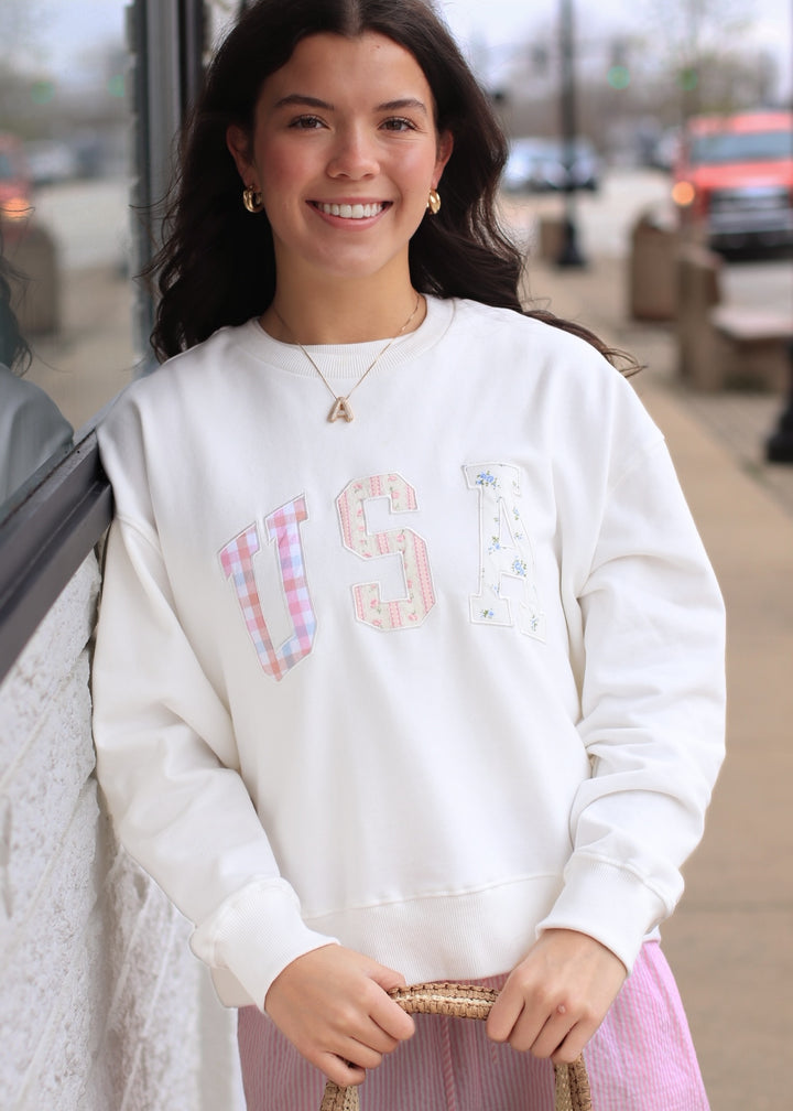 The Patchwork USA Pullover