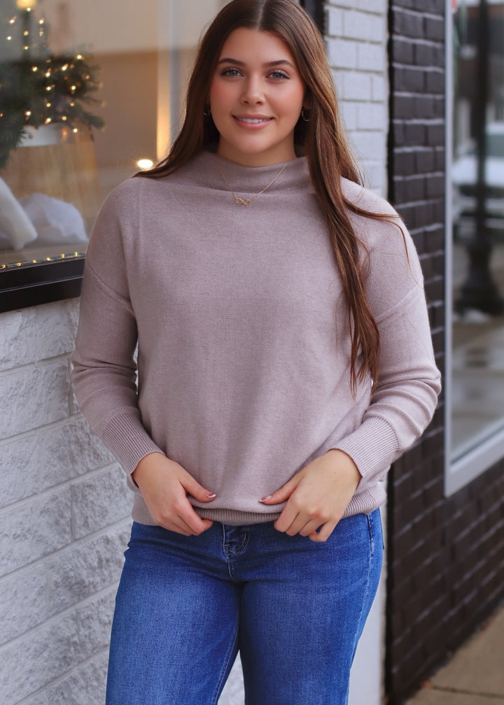 The Briar Funnel Neck Sweater Top