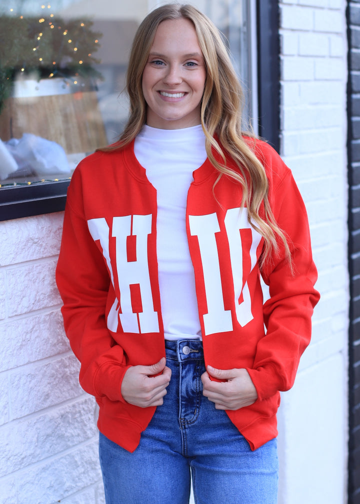 RED OHIO cardigan