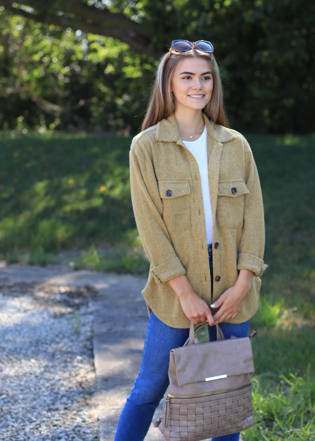 RESTOCK Fall Season Two Tone Shacket in Mustard