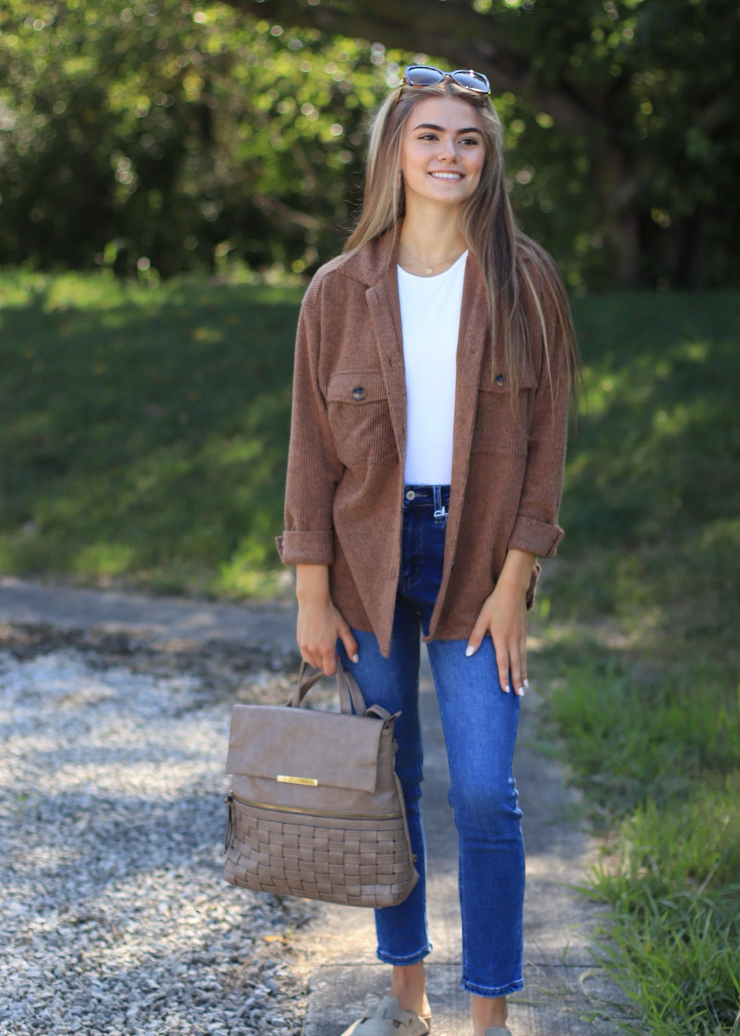 RESTOCK Fall Season Two Tone Shacket in Mocha