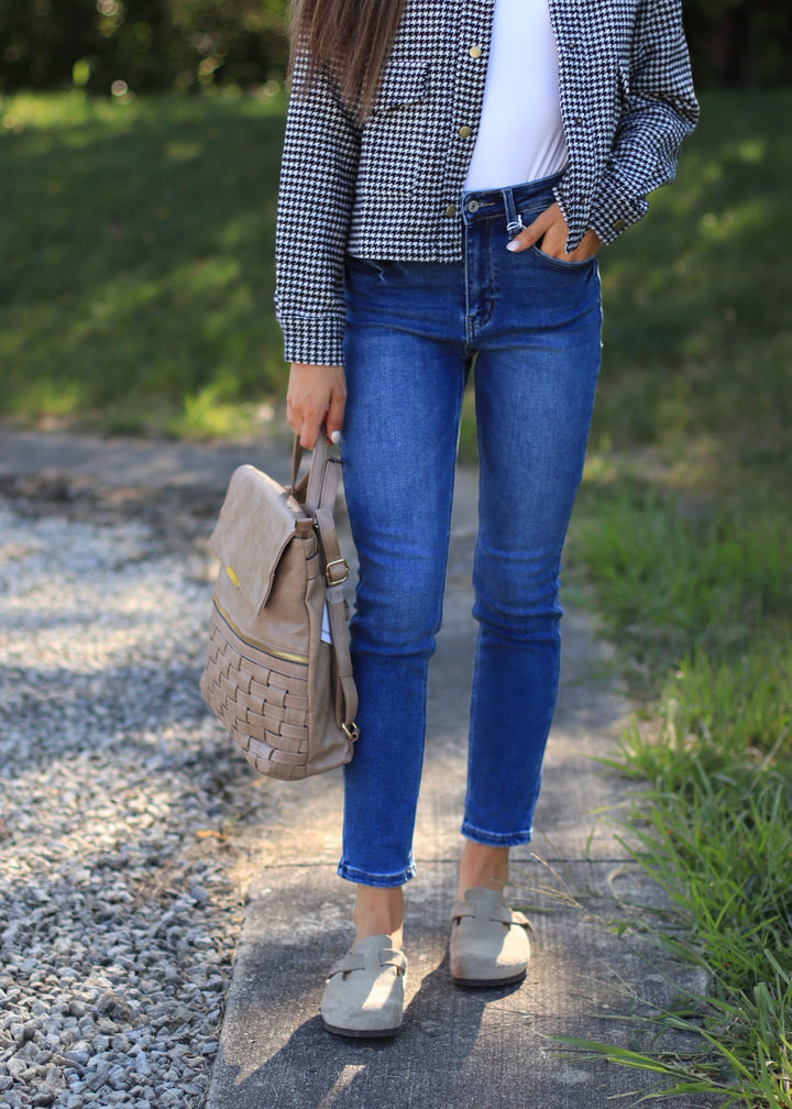 CLEARANCE FINAL SALE  Sara High Rise Slim Straight Denim