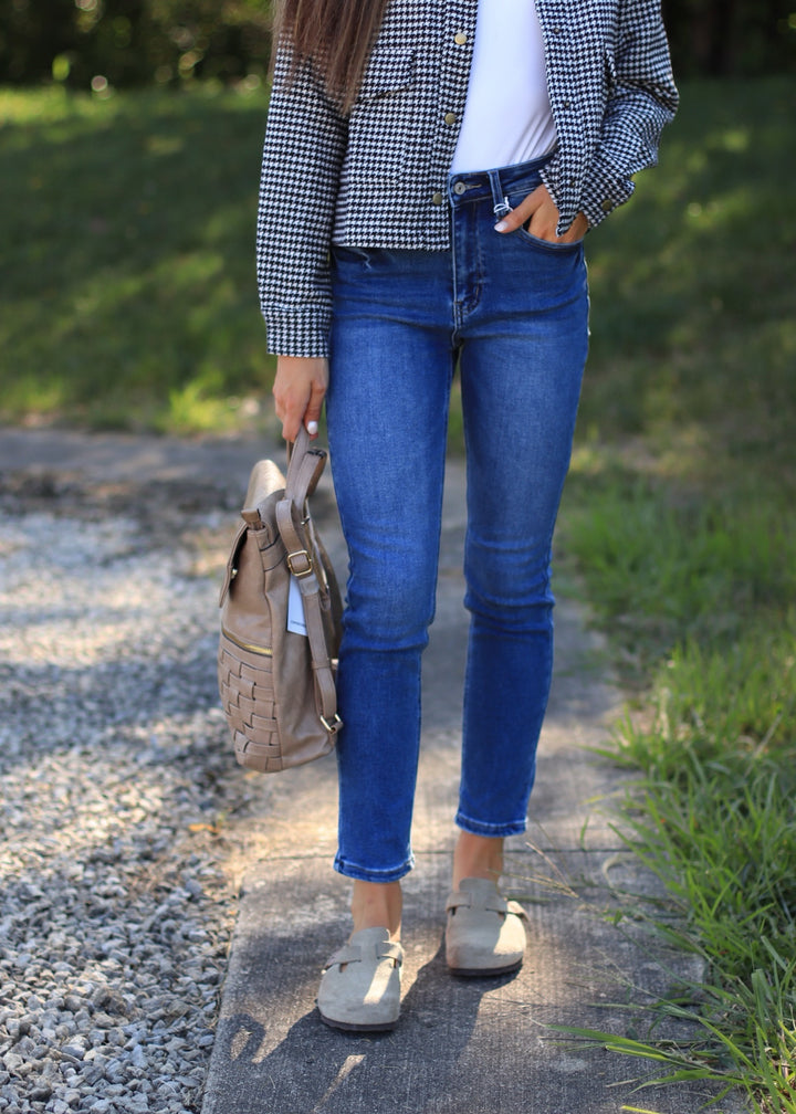 CLEARANCE FINAL SALE  Sara High Rise Slim Straight Denim