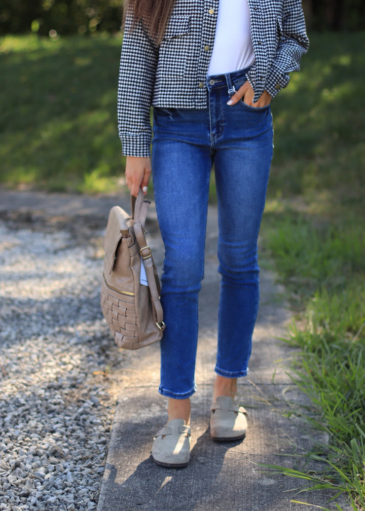 CLEARANCE FINAL SALE  Sara High Rise Slim Straight Denim