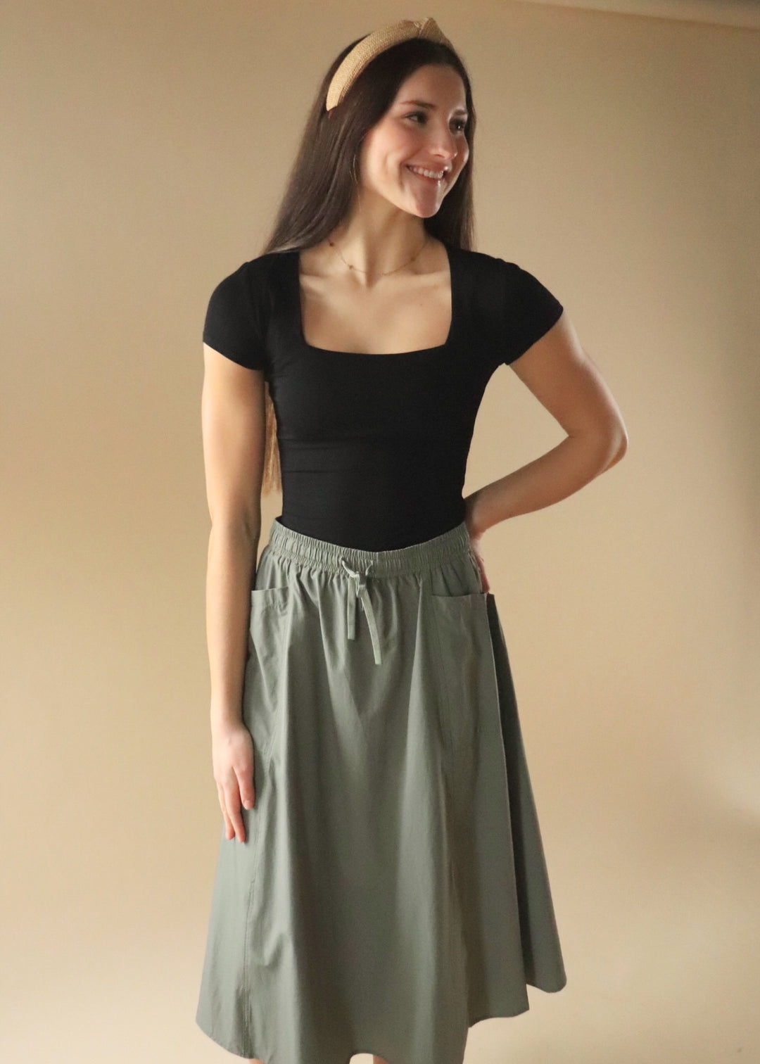 Sarah Flare Cargo Style Skirt