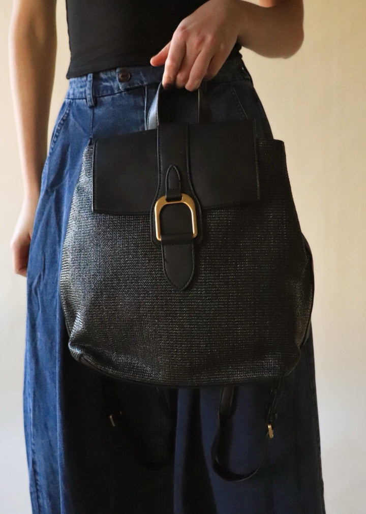 Avani Large Buckle Flapover Backpack