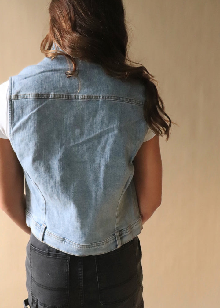 Mary Ann Medium Wash Vest
