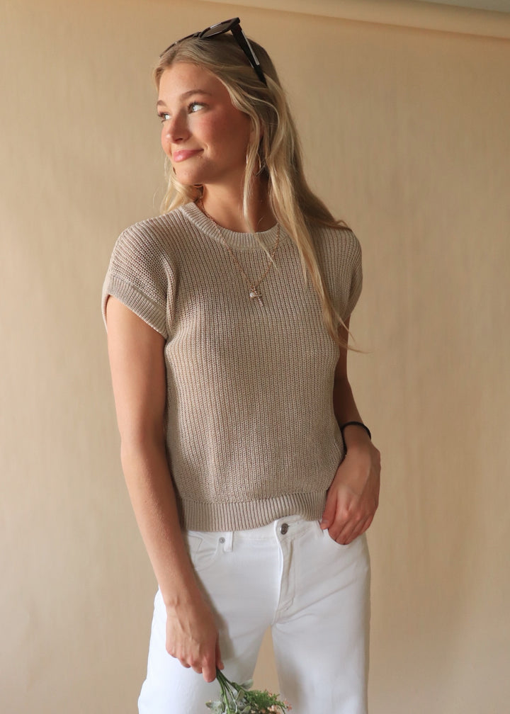 Harriet Crochet Knit Top