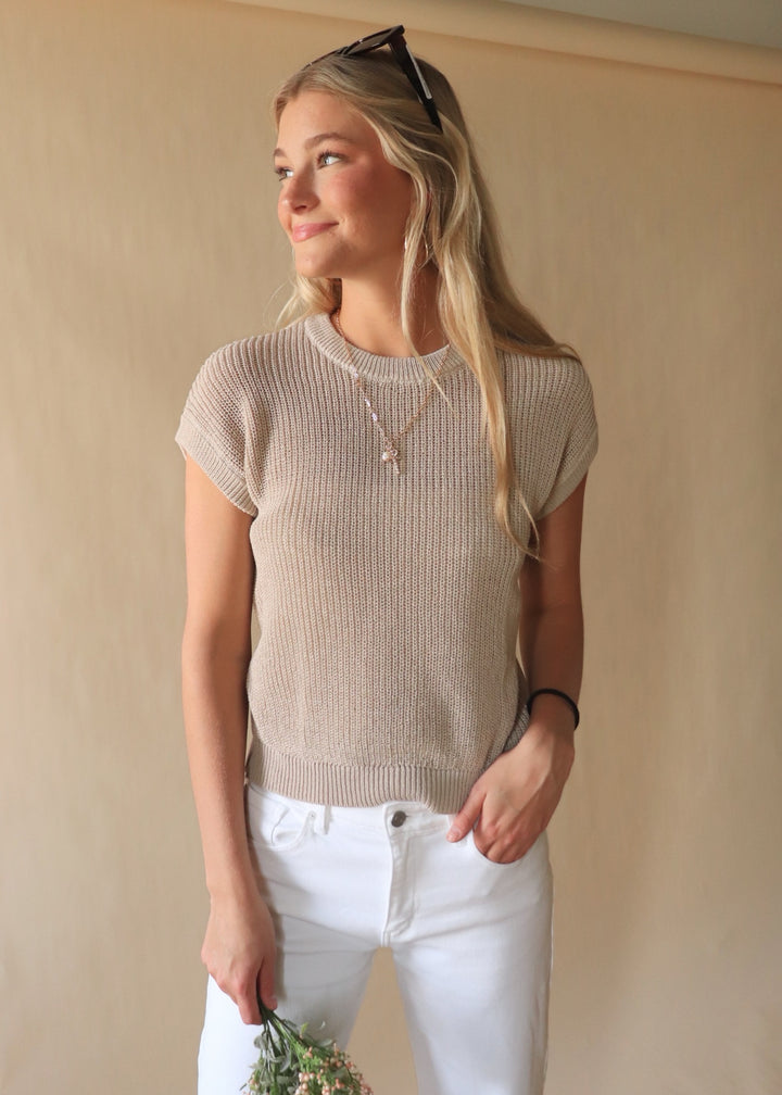 Harriet Crochet Knit Top