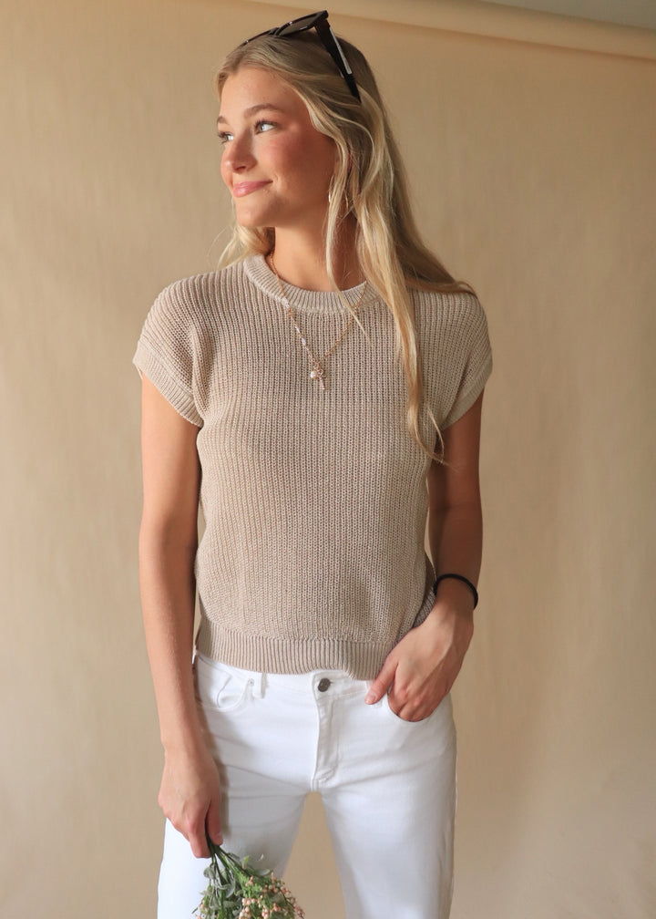 Harriet Crochet Knit Top
