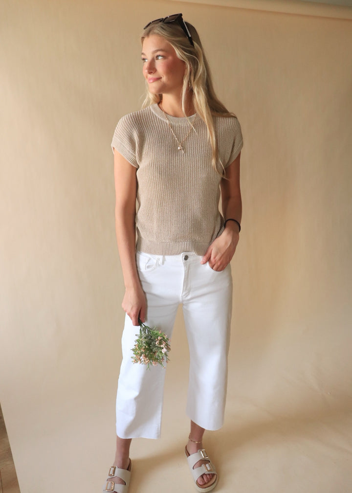 Harriet Crochet Knit Top