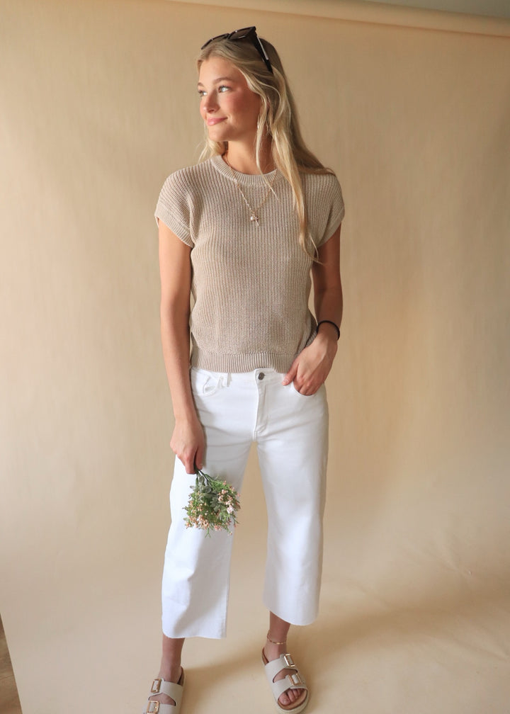Harriet Crochet Knit Top