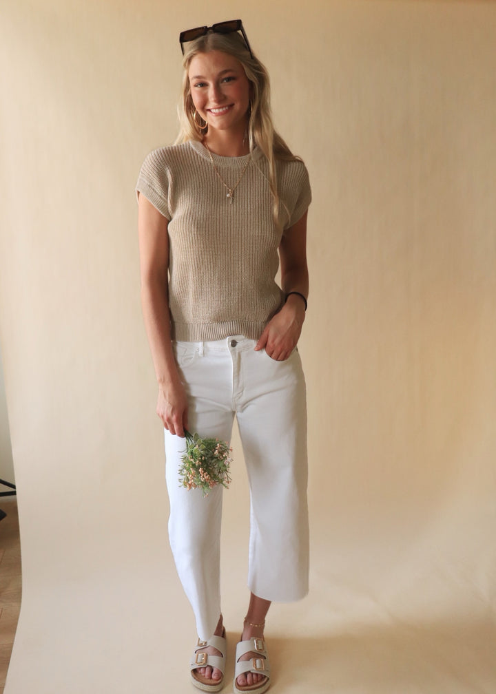 Harriet Crochet Knit Top