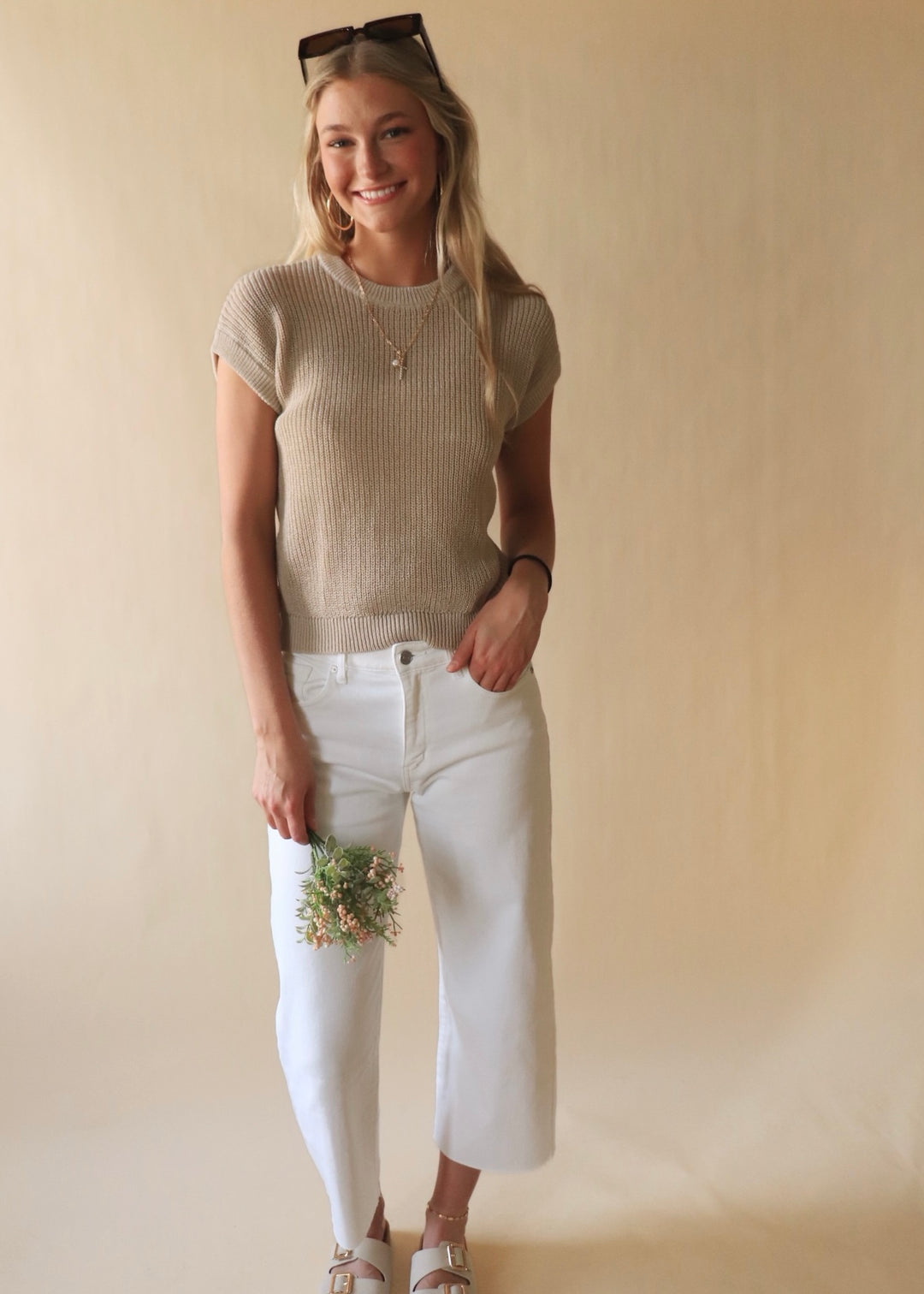 Harriet Crochet Knit Top